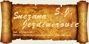 Snežana Jezdimirović vizit kartica